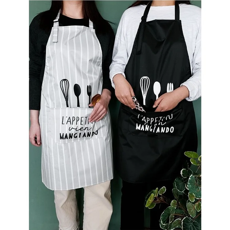 

Factory Wholesale Customized Adults Black Pvc Good Quality Waterproof Pvc Apron For Women, 2 colors