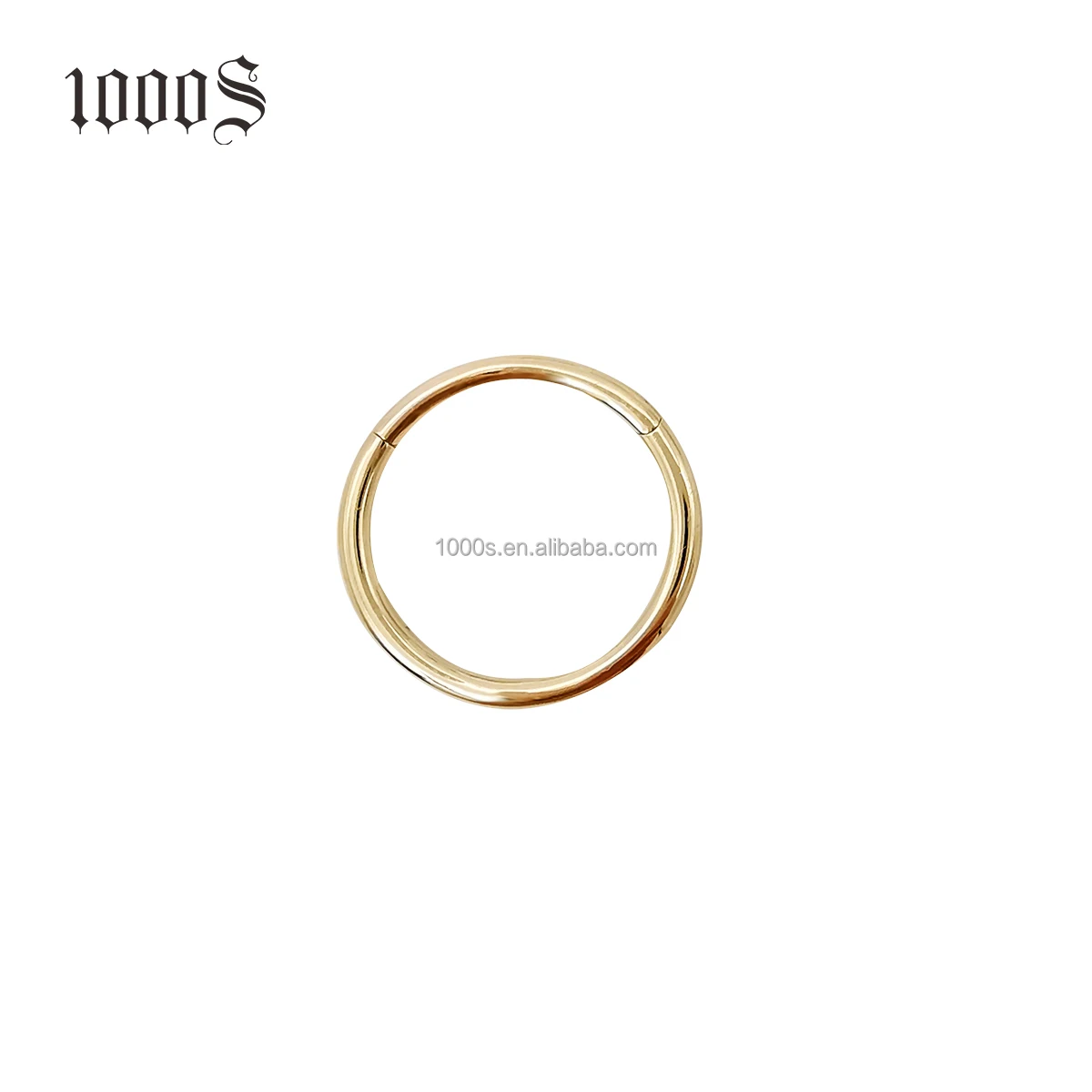 

Trendy Customized 18K/14K/9K Real Gold Nose Ring 8mm 10mm 12mm 14K Gold Nose Ring Body Jewelry for Women