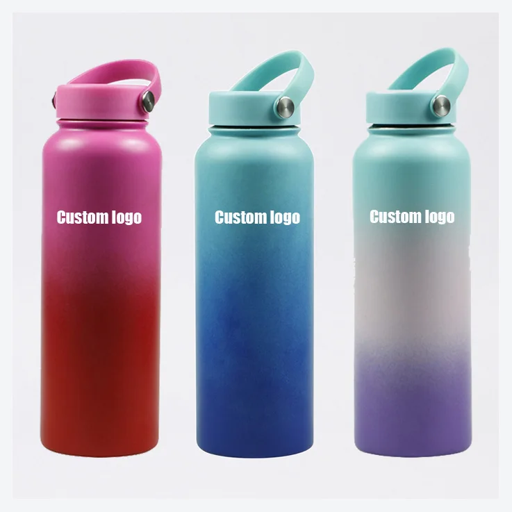 

Customised 32oz insulated stainless steel metal vacuum bottles hydro water bottle flask thermos custom logo