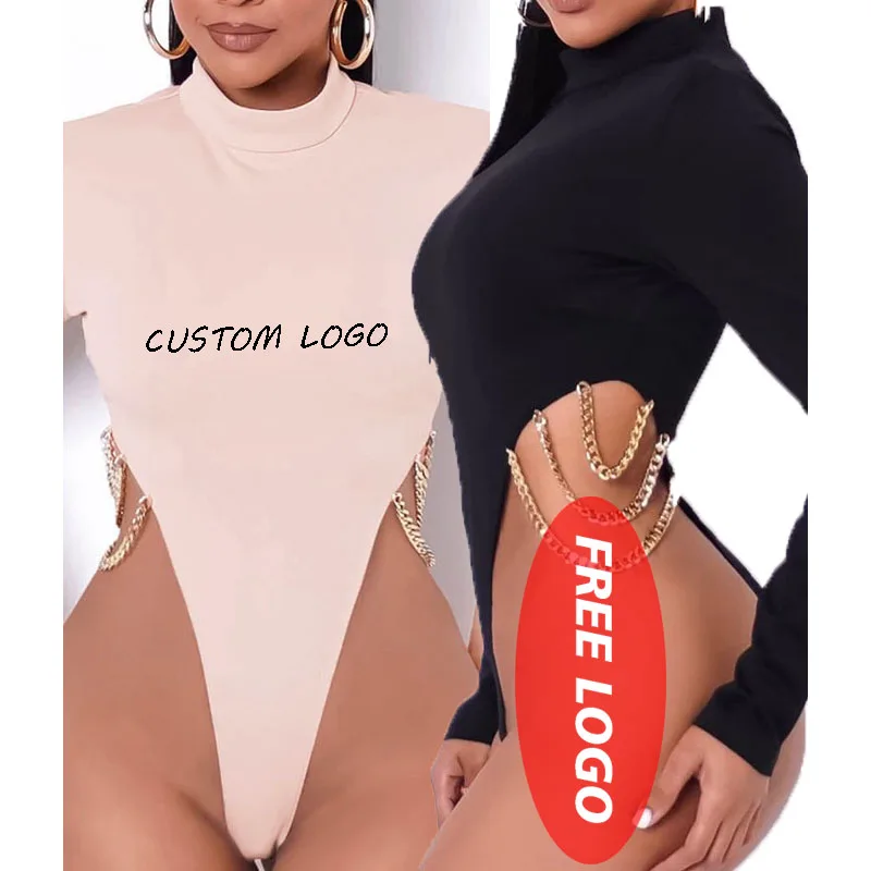 

New Fashion Clubwear Rompers Woman's Clothing Ladies One Piece Bodysuits Sport Wear Playsuits Casual Woman Outfit Jumpsuits, Customized color