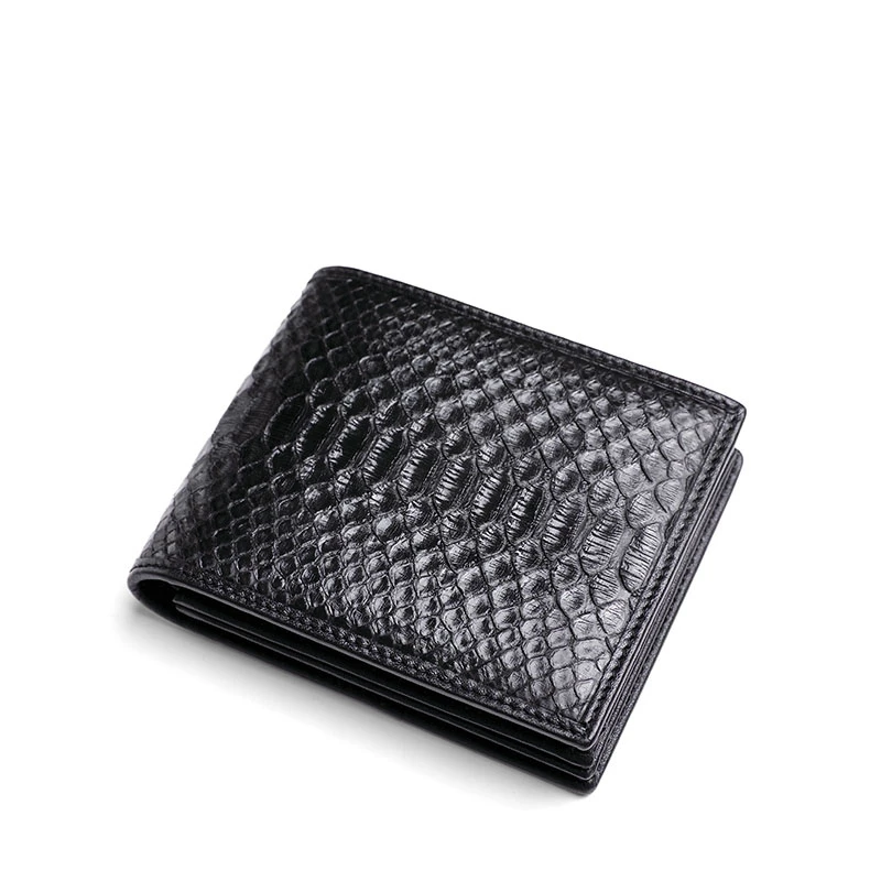 

OEM ODM Carteras De Lujo Billeteras Para Hombre Custom Logo Genuine Leather Real Python Skin Men Wallets Luxury Brand Designer