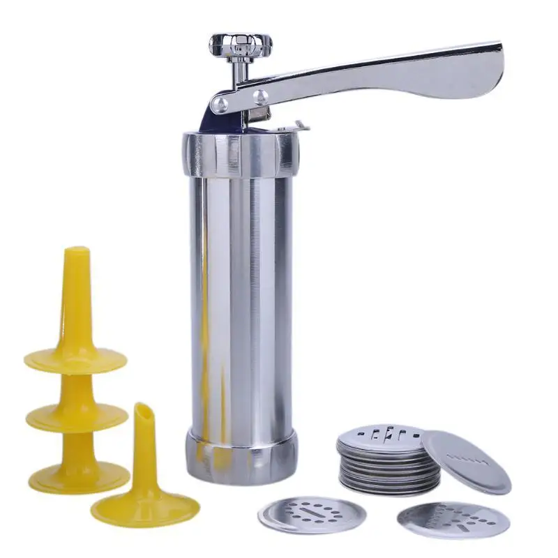 

Stainless Steel Biscuits Maker Machine Biscuit Decorating Cookie Press Maker Biscuit Cookie Presses Gun