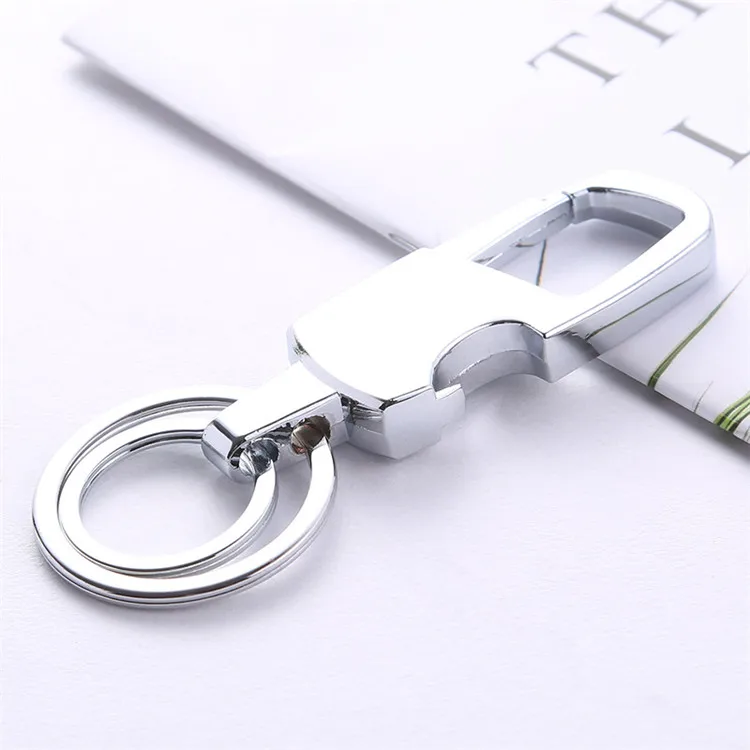 
Leye Hot Selling Bottle Opener Design Multifunction Double Ring Keychain Personalized Metal 