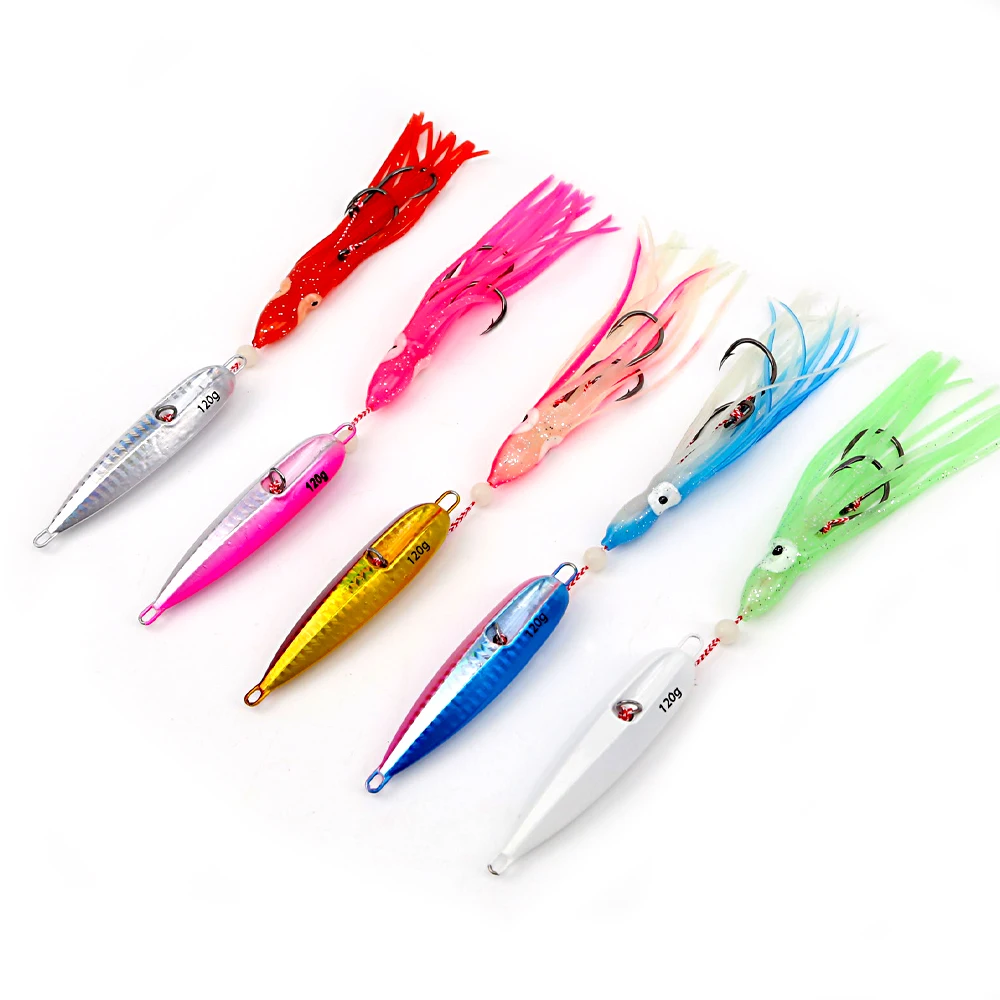 Good Quality Saltwater Metal Jig Fishing Lure Speed Sinking Luminous Simulated Bait Slow Pitch Shore Jigging Lure