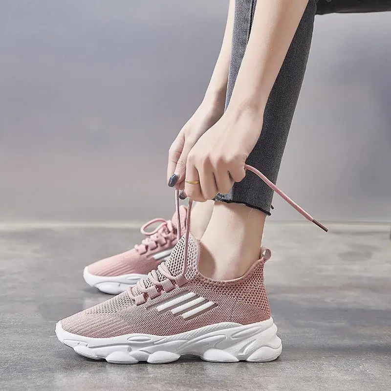

New Design Lady Shoes PVC Injection Shoes Lace-up Women Sneakers running sport shoes, 3 colors