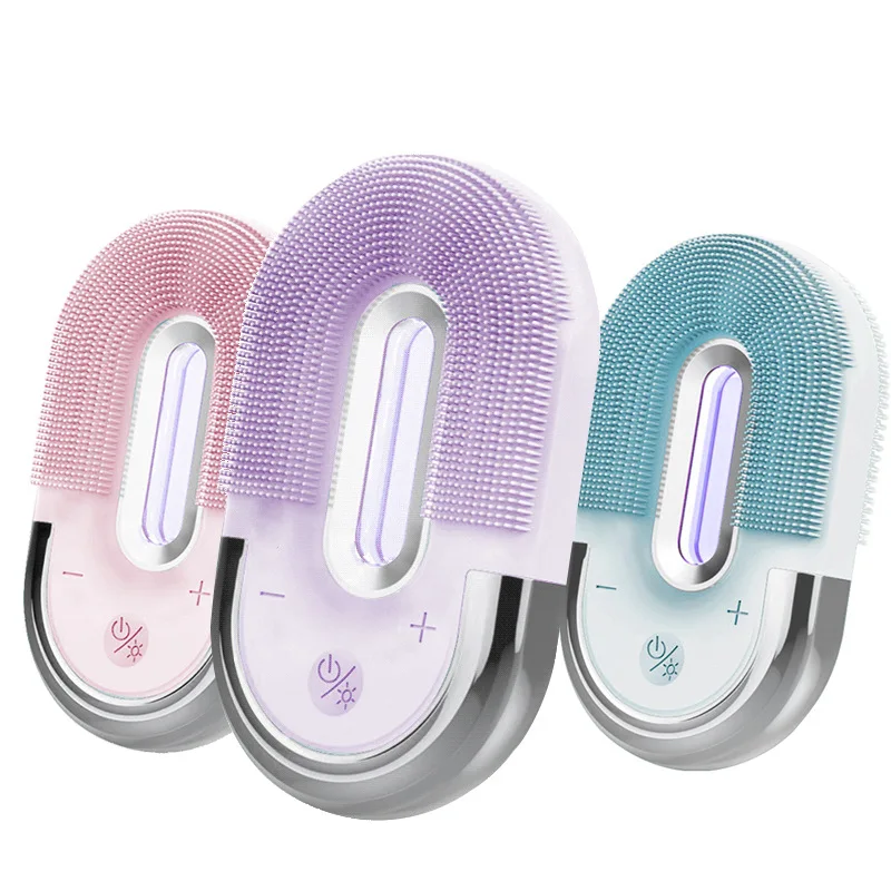

Handle Skin Scrubber Rechargeable Replacement Brush Head Soft Silicone Facial Massager Face Deep Cleansing Brush