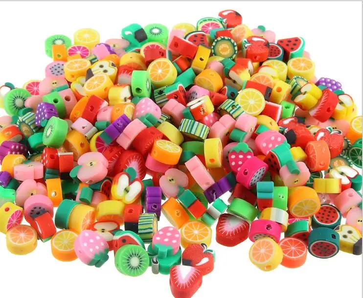 DIY polymer clay fruit flower heart loose beads for jewelry making  flag cake eyes polymer clay beads jewelry accessories.jpg