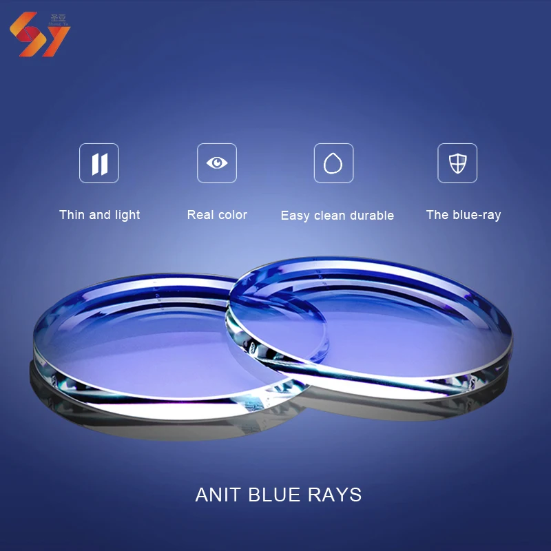 

1.56 hmc Anti blue light cut block UV420 manufacturers cr39 spectacle lentes opticos optic optical lenses lens