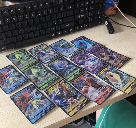 

13pcs set Cards Real Pokemon Sword Shield Base 086/202 001/202 138/202 Wobbuffet Celebi Zacian V English, Colorful