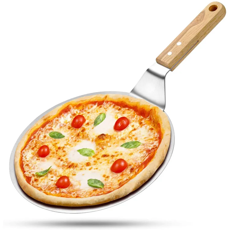 

Metal Pizza Peel Premium Stainless Steel Pizza Shovel foldable With Wood Handle