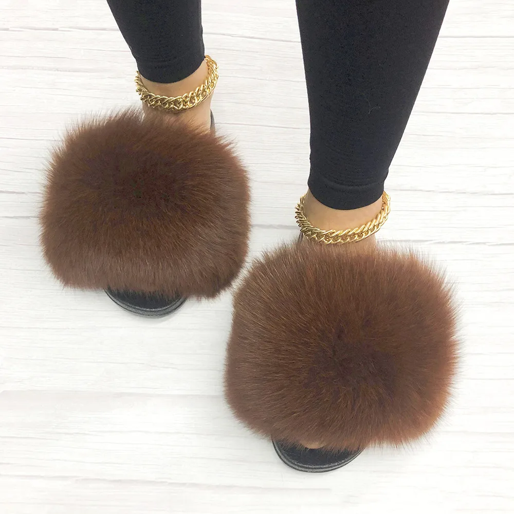 

Custom logo fashion fur slippers women fur slippersextra fluffy fur slides, Customer's request