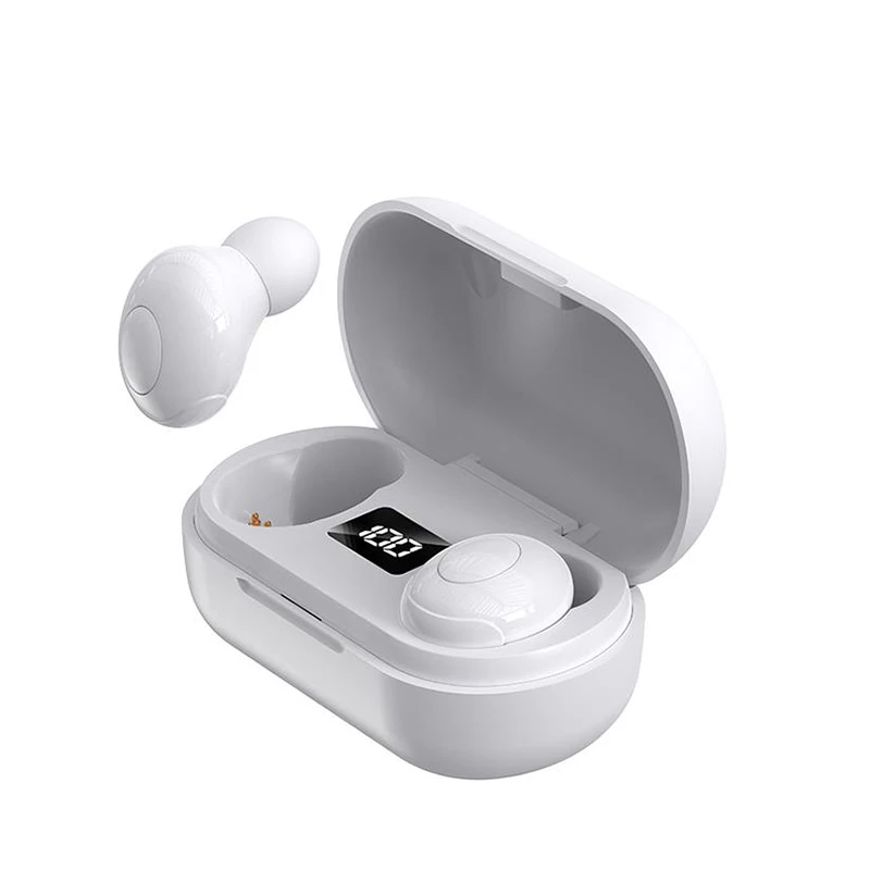 

Amazon's new T8 TWS head-mounted digital display Blue tooth headset 5.0 sports mini wireless headset