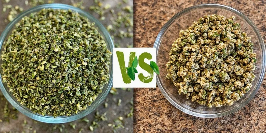 Oregano flavor profile chart comparing earthy, citrusy, minty, and spicy notes