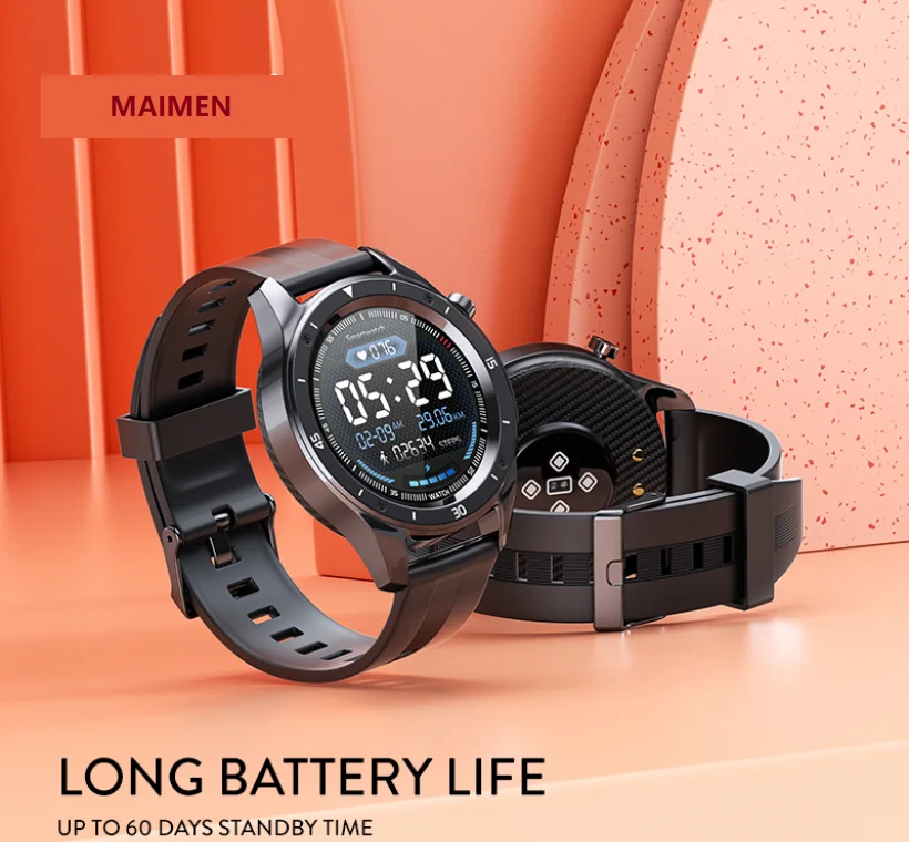 

MAIMEN F22 Smart Watch Quad Core Touch Screen Smart Watch Fitness Blue-tEEth Waterproof Smart Bracelet, Black/green/red