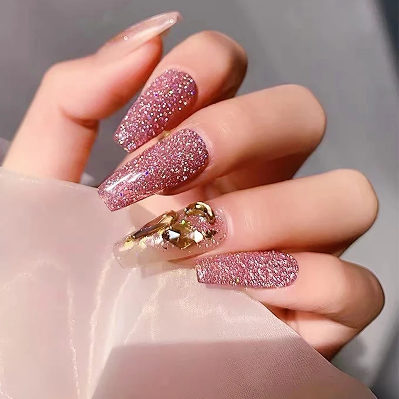 

Micro diamond private label reflective Glitter UV soak off easily Sparkle Gel Polish for Nail Art salon, According to color chart