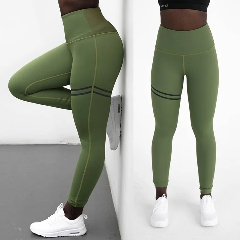 

High Quality Gym Workout Leggings High Waist Sportswear Women Fitness Yoga Pants, Customized color