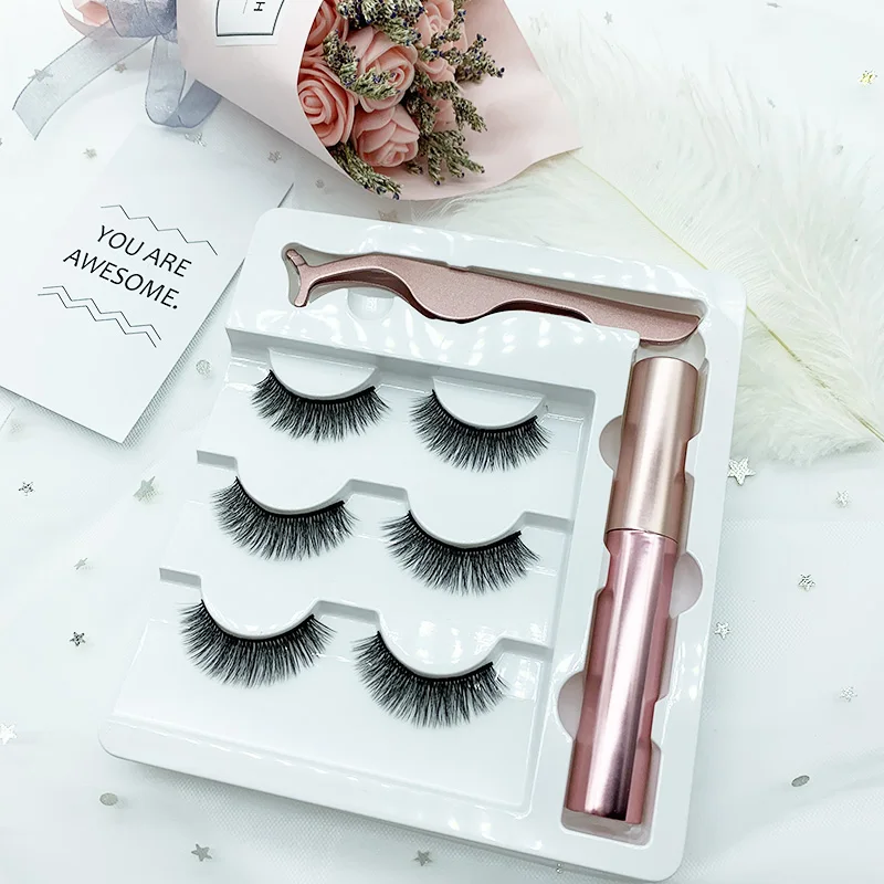 

Oem Cilios Magneticos Cils Magnetique Faux Cils Magnetique 12 Half 5D Fluffy Edge Faux Mink Invisible Luxury Magnetic Lashes 10