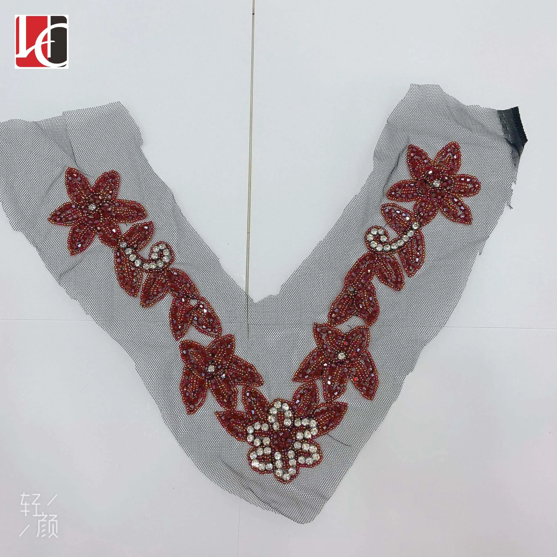 

HC-11224 Hechun delicate large rhinestone appliques wholesale, Clear