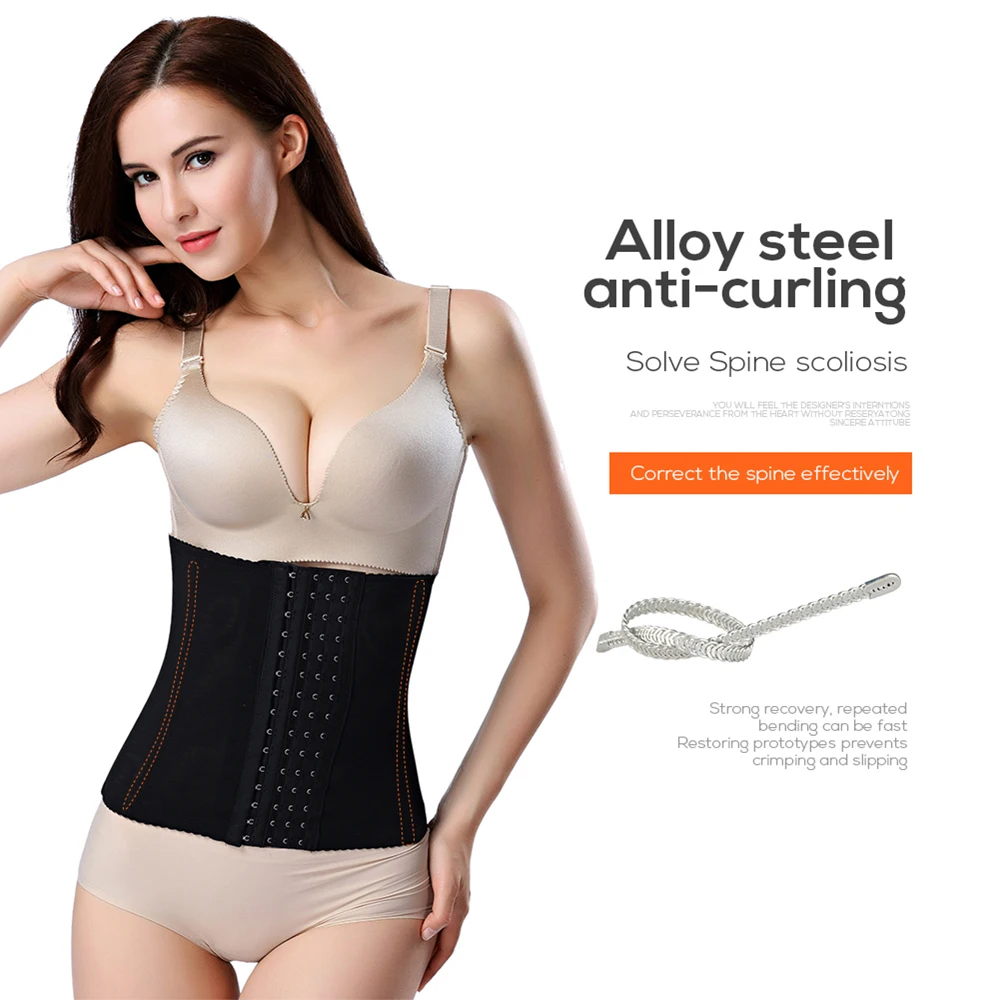 

Factory Direct Sale Adjustable Slimming Exercise Sport Corset Trimmer Shaper Waist Trainer Belt For Women, Black khaki