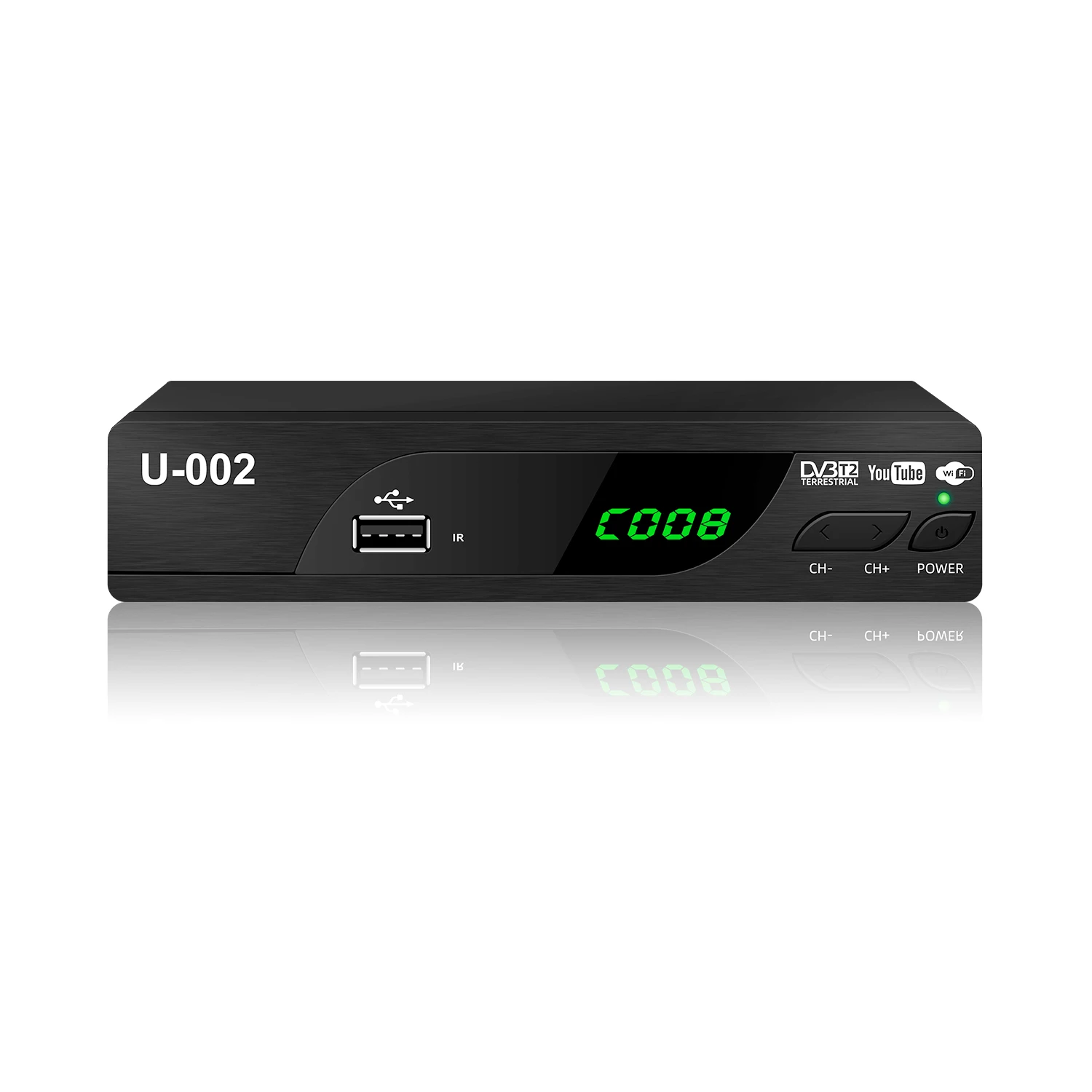 

Shenzhen JUNUO High Quality Digital Tv Decoder 1080P Full HD Dvb T2 Receiver Support YOUTUBE Online Video