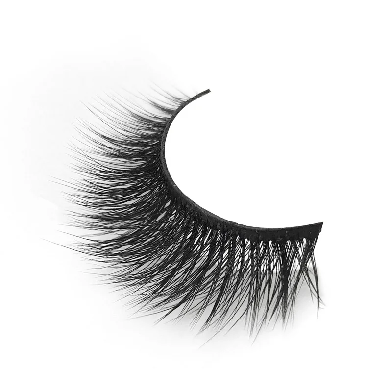

High Quality Wholesale Vendor Handmade 3d Mink Strip Eyelashes Lash Package For Sale Fan Eyelashes With Cheap Eyelash Cases, Black color