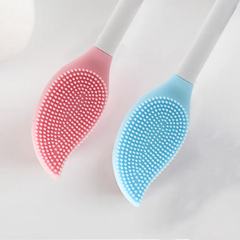 

Double-headed Silicone Facial Washing Brush Mask Stirring Stick, Custom color