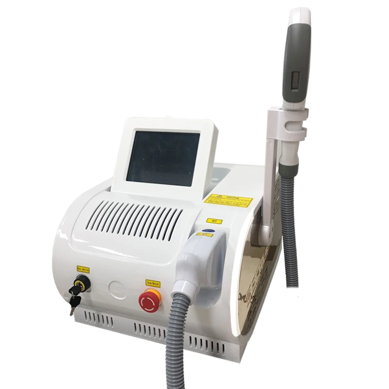 

Free Shipping IPL Ice Alexandrite-laser Three Wavelength Permanent Hair Remover Laser Device Machine, White/blue