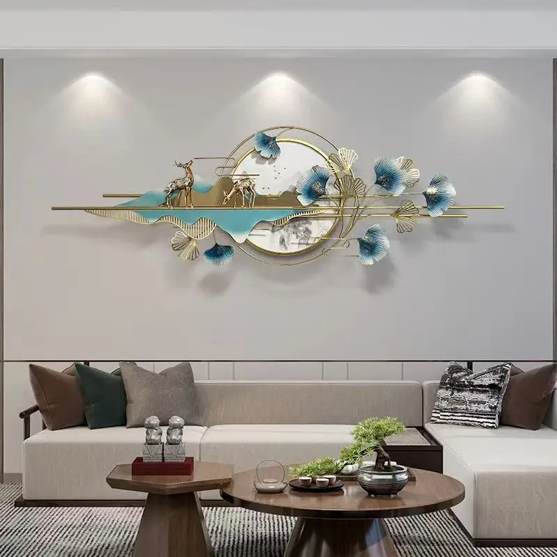 150X48 New Dropshipping Products 2024 Metal Wall Living Room Home Decor Luxury Art Item House Decoration Interior Luxuriant