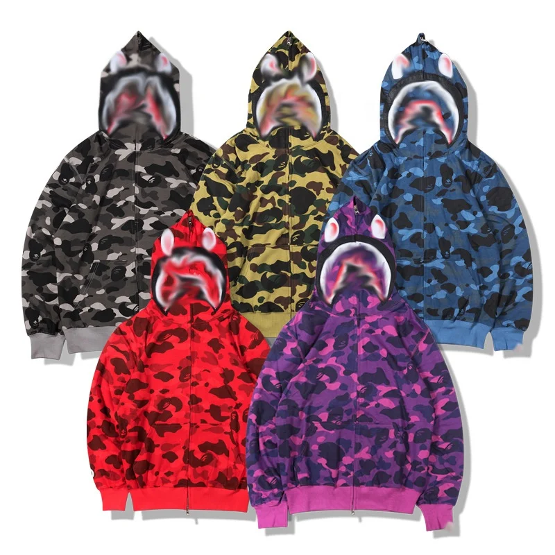 

Hoodie shark customize for men women wholesale bapee hoodie shark