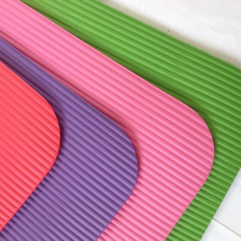 

Manufacturer NBR 10mm Thickness Sports Mat Strong Elasticity Eco Yoga Mat For Dancing, 5 color