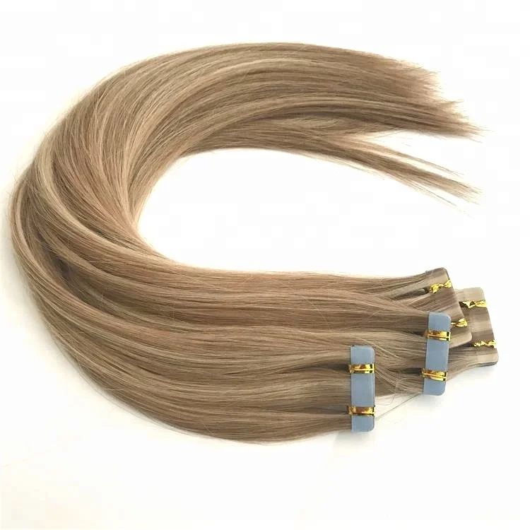 

2019 New Arrival Full Cuticle Double Sided Adhesive Blue Tape Hair Extensions