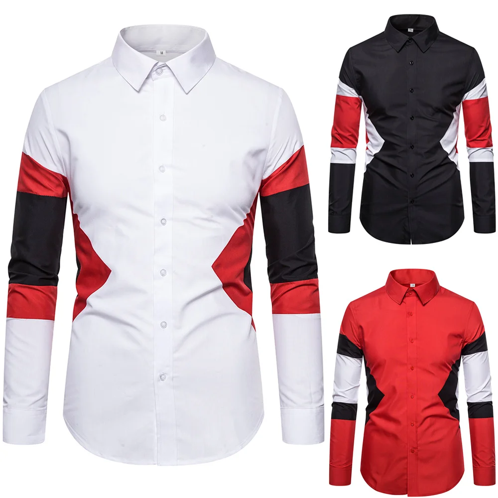 2020  Basic Shirt 40% cotton 60% hemp long Sleeve Mens Casual  Solid color business Shirts for Men quality plus size