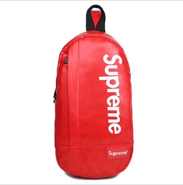 

Multi Function supre chest bag Daily Sports Running Used Fashion Sling Waterproof PU Pack Sling Bag Chest Men, Picture