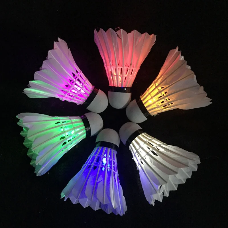 

Hot Sales Dark Night lighting LED Lighting Shuttlecock, Red, green, blue, etc