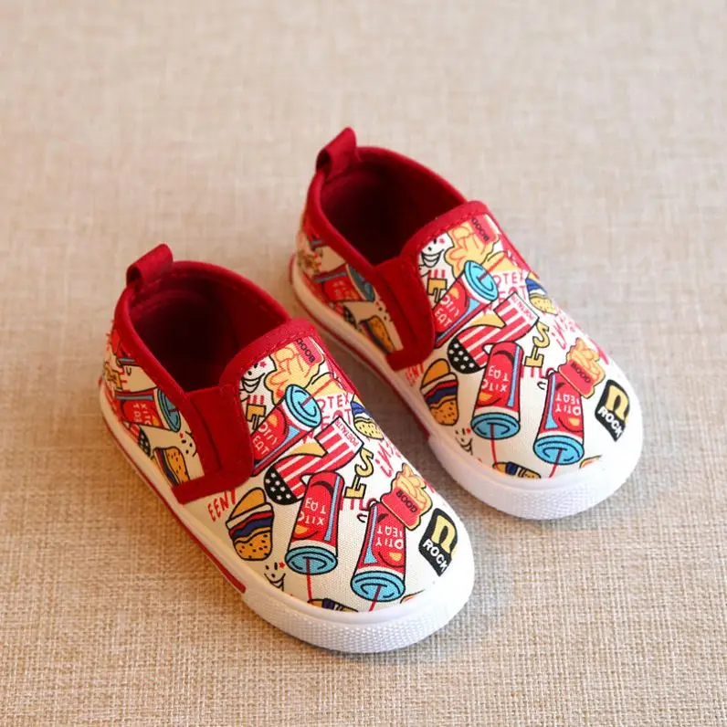 

Wholesale Casual Sport Footwear Baby Boy Girl Canvas Kids Shoes, Red/blue/yellow