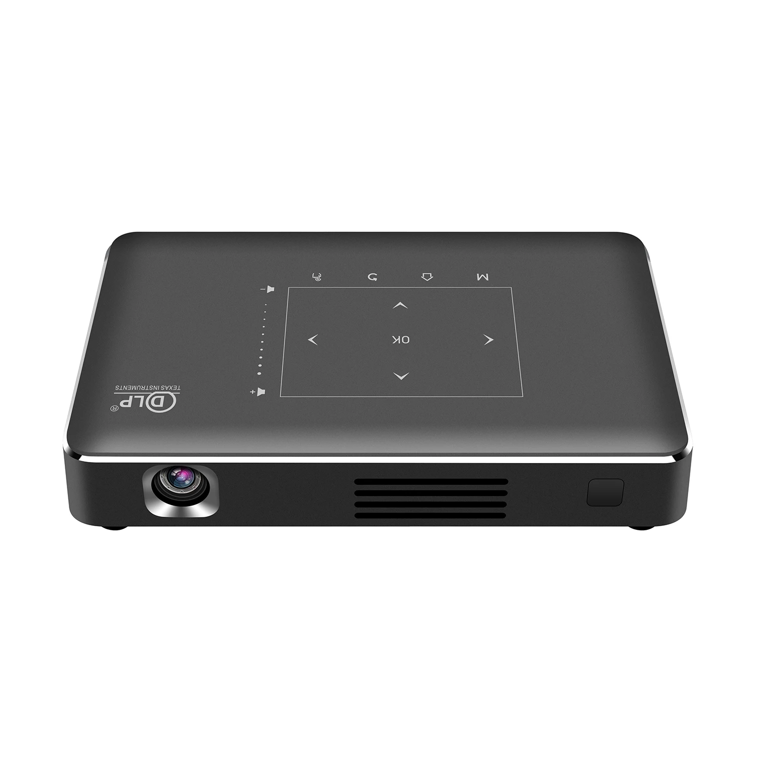 

factory for sale DLP P10-II Mini Pocket projector (WVGA 854*480) Outdoor Home Use Mini Projectors Video Projector, Gray+metallic gray