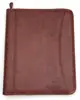 PU Leather Document Conference Resume Folder for iPad Tablet Up To 10.1 Inch with Notepad, Business Card Slots, Zippered Pockets