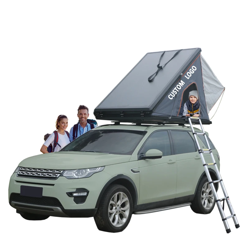 

2021Wildsrof customized diagonal bracing rooftop tents 4x4 roof tents camping tendas para tejadilho tent on top of car, Black and white