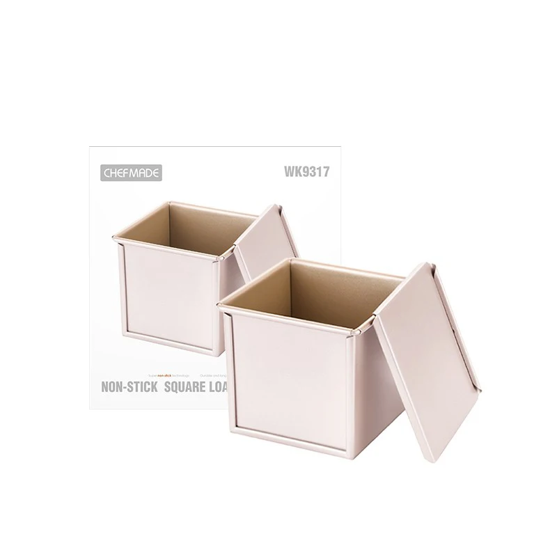 

Carbon steel square box toast bread tin non stick