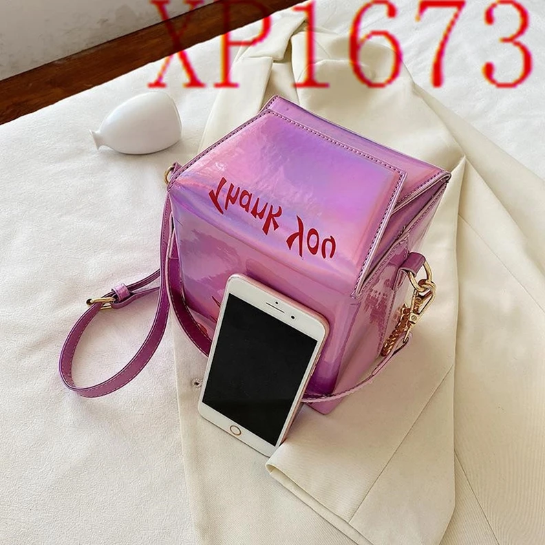 

XP1673 new personality laser tower messenger box bag