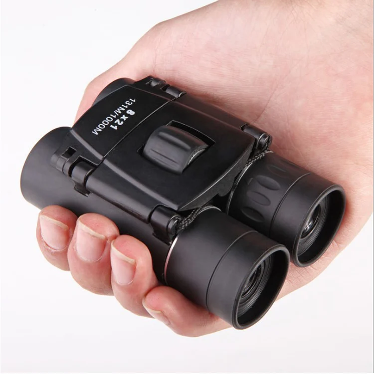 

8x21 Compact Zoom Binoculars Long Range 1000m Folding HD Powerful Mini Telescope BAK4 FMC Optics Hunting Sports Camping