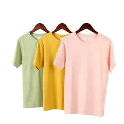 200gsm high quality 100% combed cotton 19 colors o