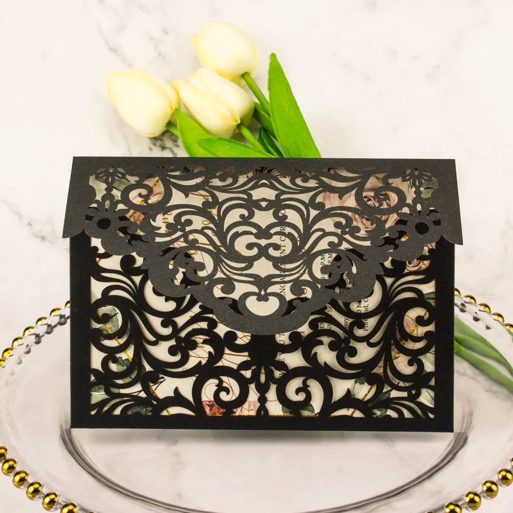 hollow Laser Cut Pearl Paper W