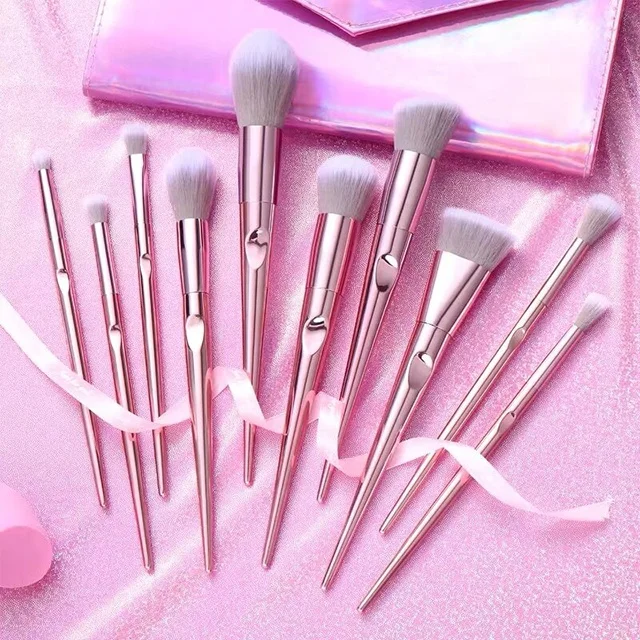 

wholesales 100% Cruelty free makeup brushes hair 10pcs makeup brushes