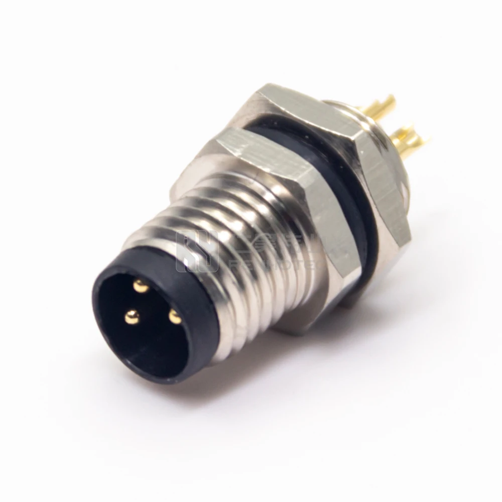 

Electrical 2 3 4 5 6 Pin M8 Rear Panel Mount Connectors Receptacle