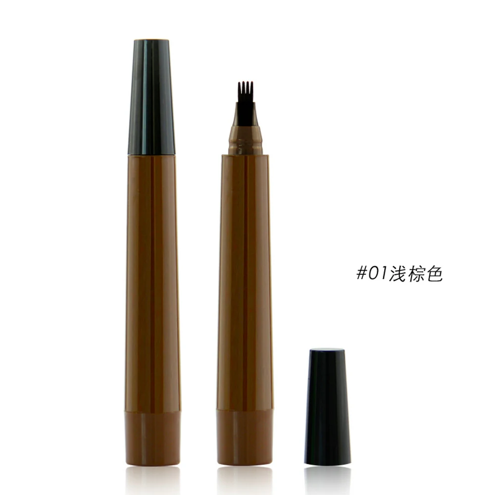 

3-color Four-pronged Eyebrow Pencil Easy To Apply Makeup Private Custom Logo Bulk Wholesale