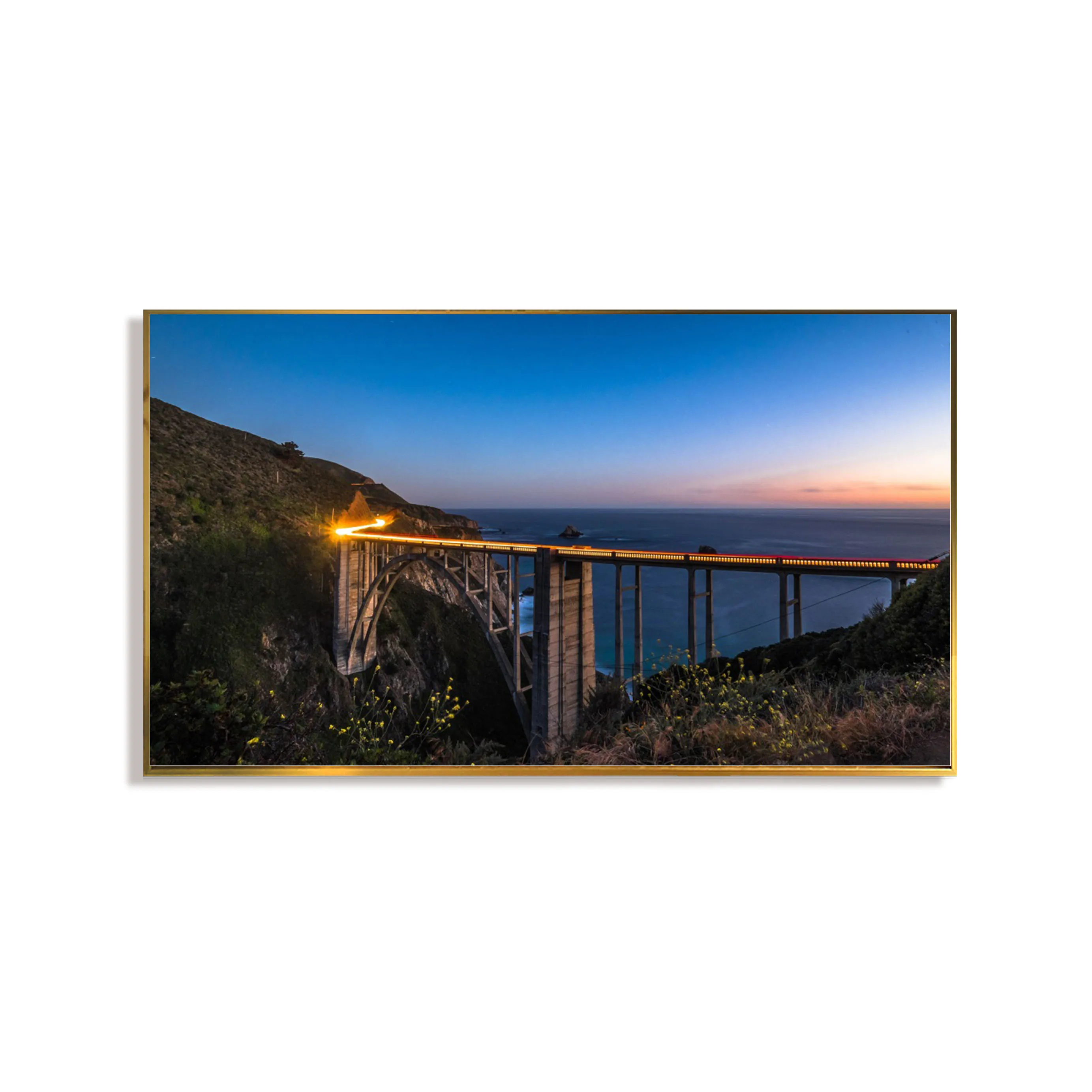 

Framed Canvas Prints Modern Landscape Picture Art Canvas HD Prints Art Work Custom Round Printing