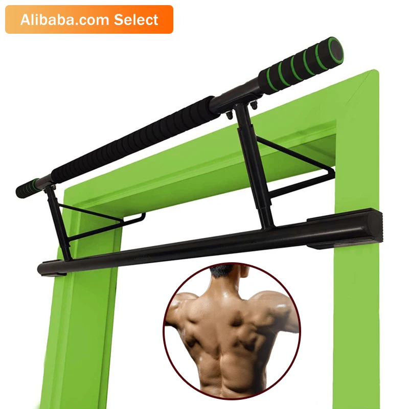 

Dropshipping Doorway Home Gym Pull Up Bar Home Stable Safety Training Door Frame Pull Up Bar, Black or custom
