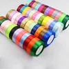 2.5cm decorative polyester satin ribbon for wrapping flowers double sided coloured