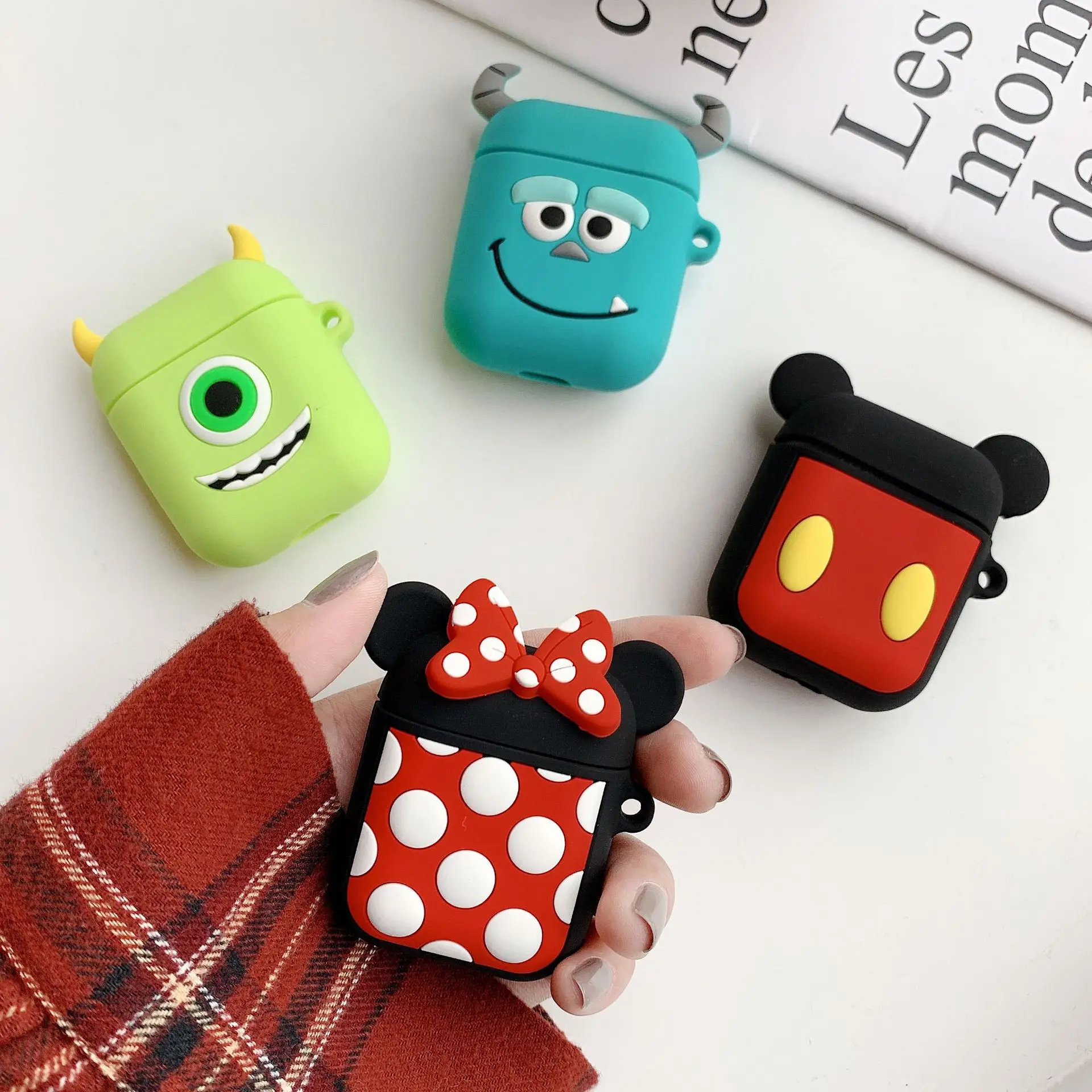 

3D Silicone Cartoon Case for Air Pods 1 2 Earphone Cover for Apple Airpods Cases